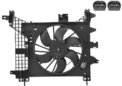 VAN WEZEL 1555748 Вентилятор системы охлаждения двигателя  для RENAULT DUSTER (Рено Дустер)