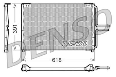DENSO DCN23020 Радиатор кондиционера  для RENAULT AVANTIME (Рено Авантиме)
