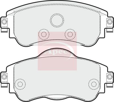 APEC Brake Pad Set, disc brake PAD1813