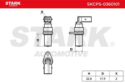 импулсен датчик, колянов вал STARK SKCPS-0360101