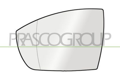 стъкло на огледало, външно огледало PRASCO FD7507504