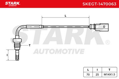 датчик, температура на изгорелите газове STARK SKEGT-1470063