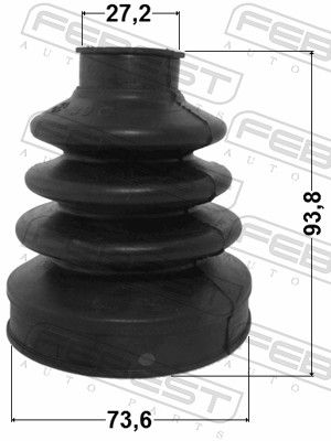 Bellow, drive shaft 1615-203