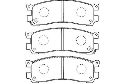 Kavo Parts Stabdžių trinkelių rinkinys, diskinis stabdys
