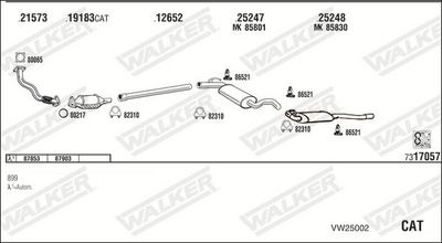 Изпускателна система WALKER VW25002