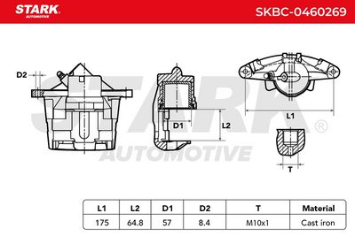 спирачен апарат STARK SKBC-0460269