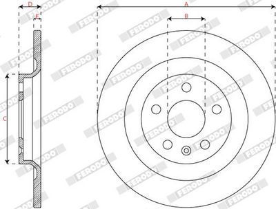 BREMSSCHEIBE FERODO DDF3088C 2
