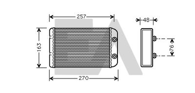 EACLIMA 45C25020 Радиатор печки  для FIAT STILO (Фиат Стило)