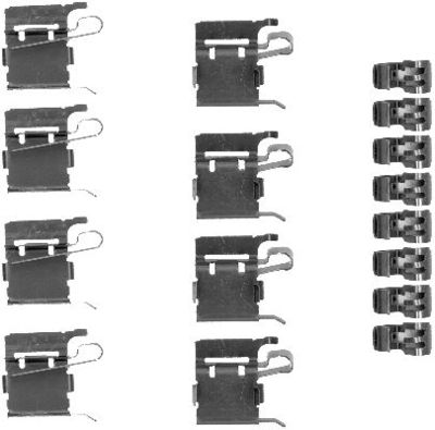 Комплектующие, колодки дискового тормоза HELLA 8DZ 355 203-381 для SUBARU TREZIA