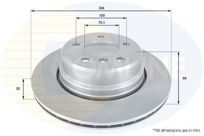 спирачен диск COMLINE ADC1771V