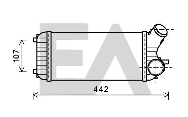 Интеркулер EACLIMA 36A22002 для FORD C-MAX