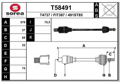 ANTRIEBSWELLE EAI T58490