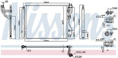 CONDENSATOR CLIMATIZARE NISSENS 941003 5