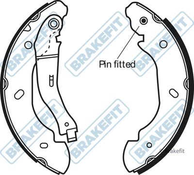 APEC Brake Shoe Set BSH1028