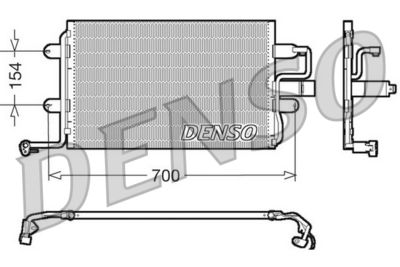 Конденсатор, кондиционер DENSO DCN32017 для AUDI A3