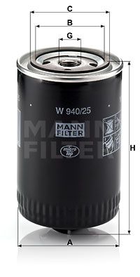MANN-FILTER Ölfilter (W 940/25)
