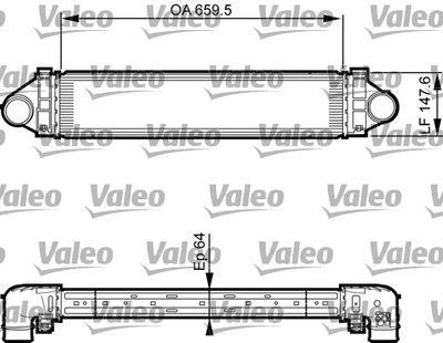 VALEO 818238 Інтеркулер для FORD (Форд)