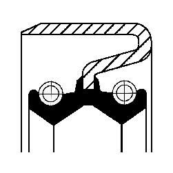 CORTECO Wellendichtring, Differential