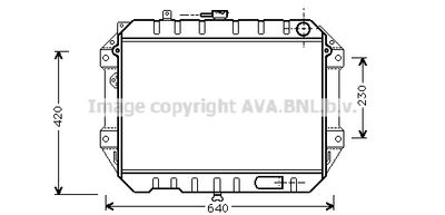 Радиатор, охлаждение двигателя AVA QUALITY COOLING DU2042 для DAIHATSU ROCKY