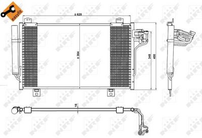 Condenser, air conditioning 350229