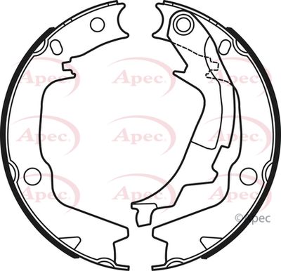 Brake Shoe Set, parking brake APEC SHU764