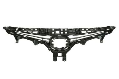 Voorbumper afdekking Voor (Top, met camera gat, plastic, zwart) past: TOYOTA CAMRY XV70 07.17-12.20