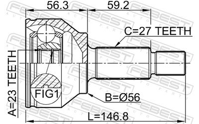 Joint Kit, drive shaft 2110-GE