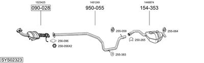 ABGASANLAGE BOSAL SYS02323