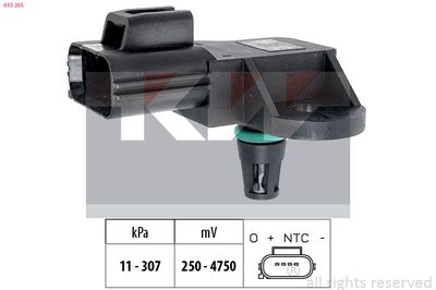 Czujnik ciśnienia powietrza, adaptacja wysokościowa KW 493 205