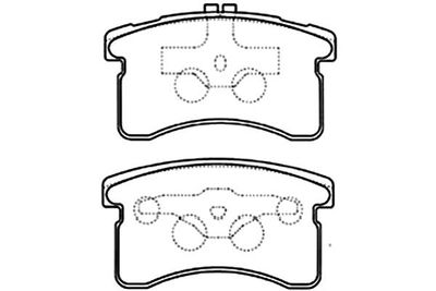 Kavo Parts Stabdžių trinkelių rinkinys, diskinis stabdys
