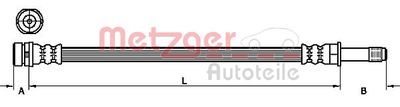 Тормозной шланг METZGER 4110449 для FORD C-MAX