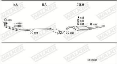 ABGASANLAGE WALKER SE50001
