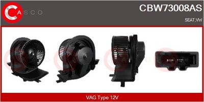 VENTILATOR HABITACLU CASCO CBW73008AS