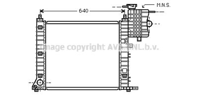 Радиатор, охлаждение двигателя AVA QUALITY COOLING MSA2349 для MERCEDES-BENZ V-CLASS
