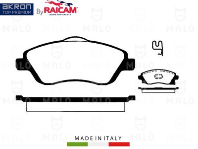 AKRON-MALÒ 28480042 Тормозные колодки и сигнализаторы для OPEL CORSA C Фургон/хетчбэк (X01) 1.7 DTI 16V (F08, W5L)