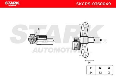 импулсен датчик, колянов вал STARK SKCPS-0360049