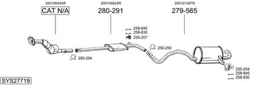 Układ wydechowy BOSAL SYS27719