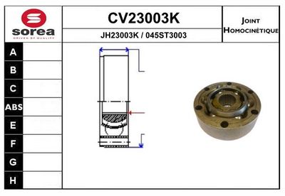 GELENKSATZ ANTRIEBSWELLE