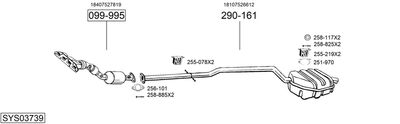 Изпускателна система BOSAL SYS03739