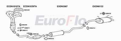 EuroFlo Exhaust System DNPRI20 1025E