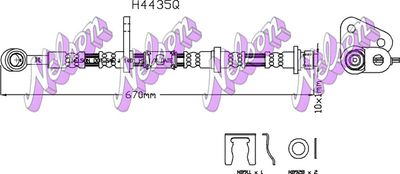 Тормозной шланг KAWE H4435Q для HONDA PRELUDE