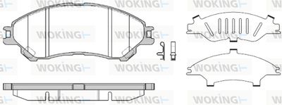 WOKING P14893.02 Тормозные колодки и сигнализаторы  для SUZUKI SX4 (Сузуки Сx4)