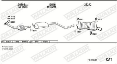 ABGASANLAGE WALKER PE30660