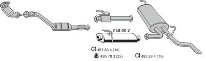 Układ wydechowy ERNST 100429