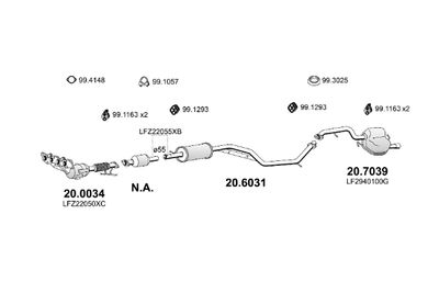 SISTEM DE ESAPAMENT ASSO ART4523