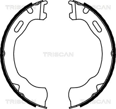 TRISCAN Bremsbackensatz, Feststellbremse