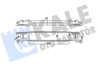 Интеркулер KALE OTO RADYATÖR 348400 для OPEL CORSA