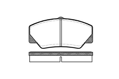 Комплект тормозных колодок, дисковый тормоз NEW BLOX NB21141N00 для FORD P100