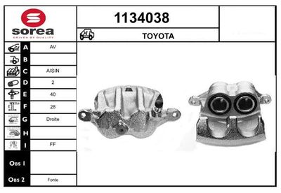 BREMSSATTEL SNRA 1134038