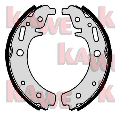 Комплект тормозных колодок KAWE 06920 для TRABANT P